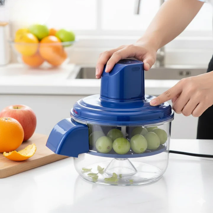 Elektrischer Sparschäler – Obst und Gemüse schälen per Knopfdruck