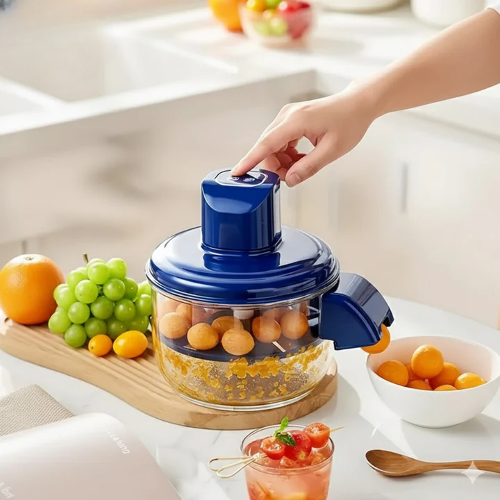 Elektrischer Sparschäler – Obst und Gemüse schälen per Knopfdruck