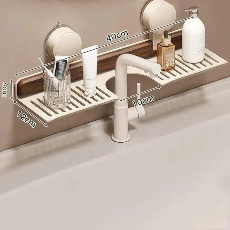 Spülbeckenregal aus Walnussholz – Ordnung ohne Bohren product image 6