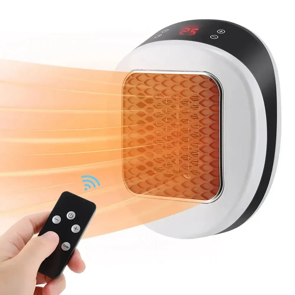Steckdosenheizung mit PTC-Keramik und Fernbedienung