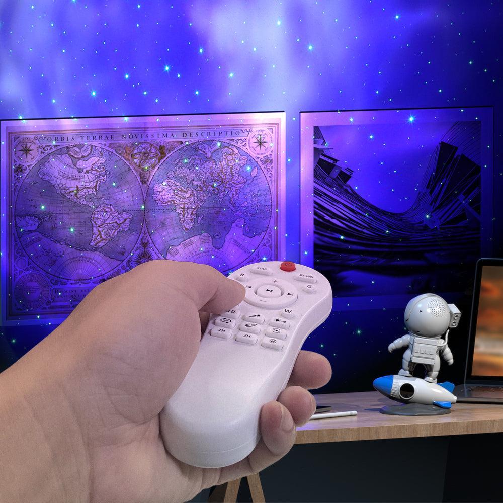 Sternenhimmel Projektor Lampe mit 4K Galaxieprojektion und Raketendesign