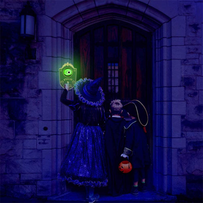 Elektronische Halloween Türklingel mit Gruselauge und Soundeffekt
