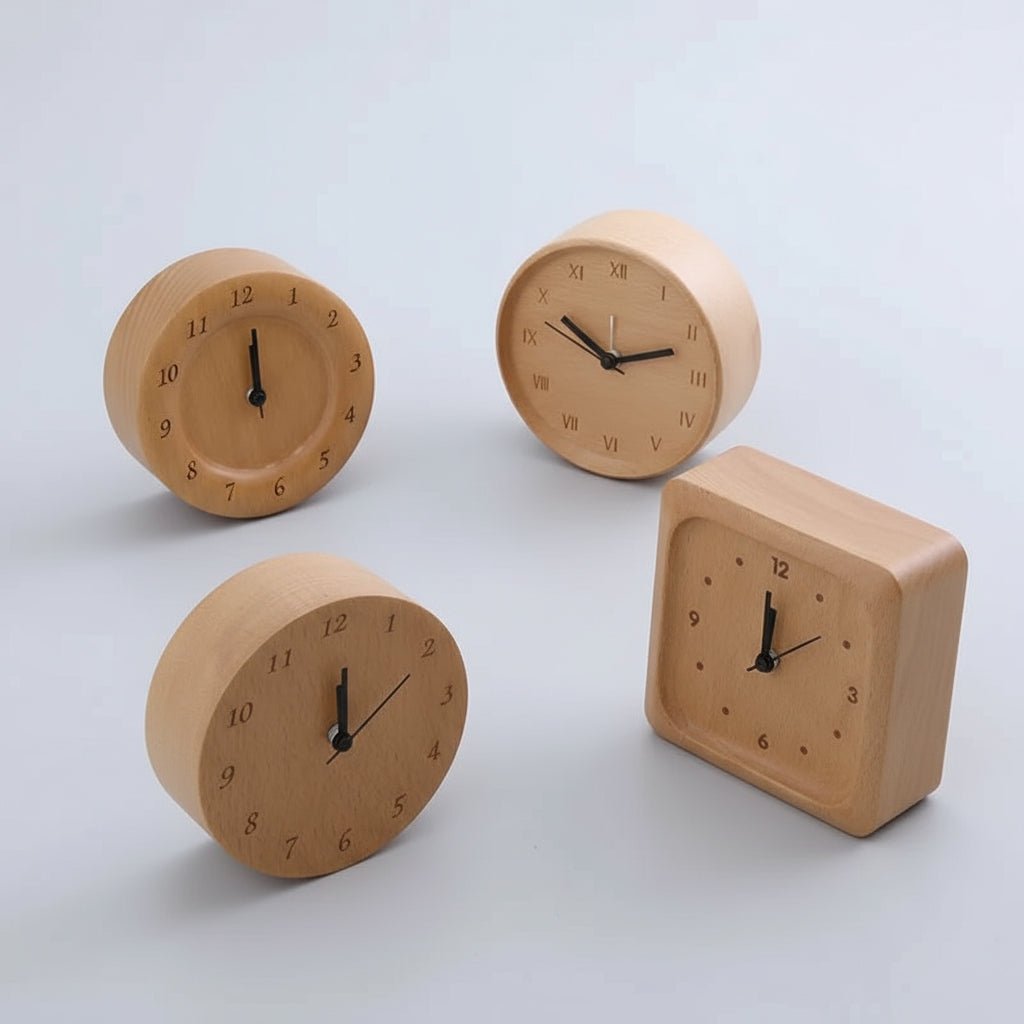 Wecker aus Buchenholz – Leises Uhrwerk, Minimales Design product image 4