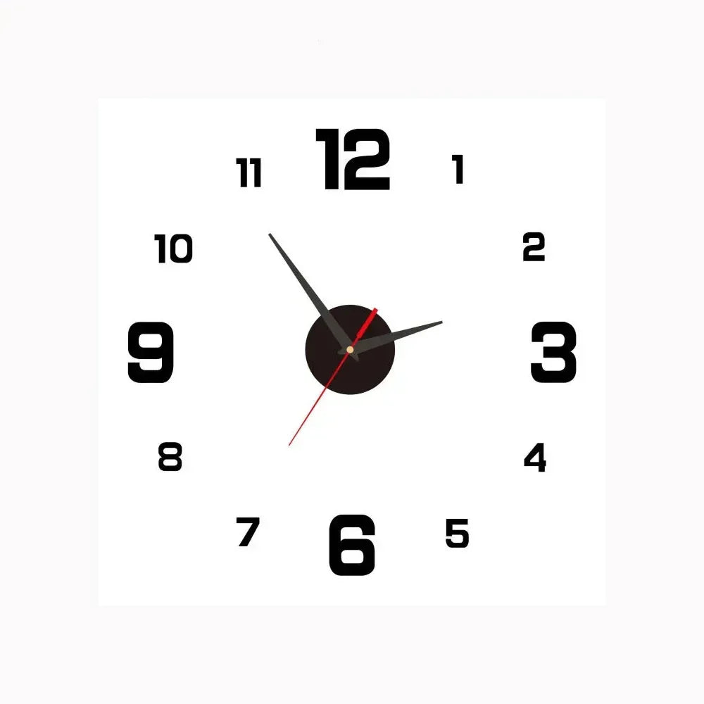 Silent wall clock with elegant design for bedrooms