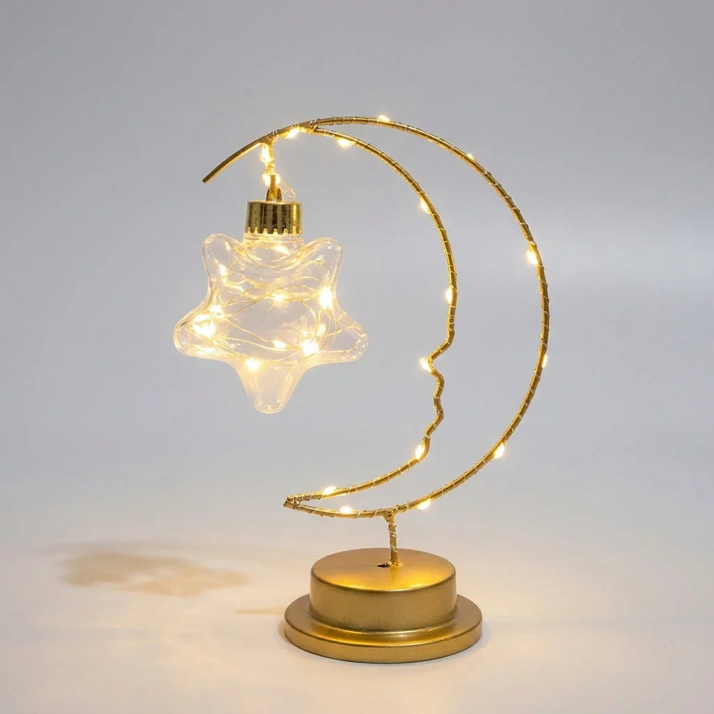 LED moon-design table lamp with adjustable lighting modes