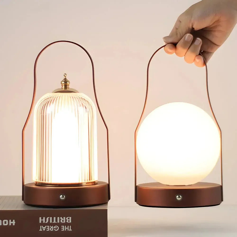 Tischlampe kabellos – USB aufladbar mit Touch-Steuerung