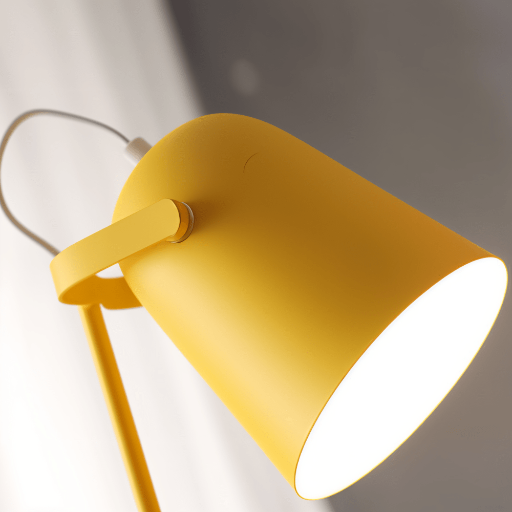 Tischlampe mit drehbarem Schirm und augenschonendem Licht