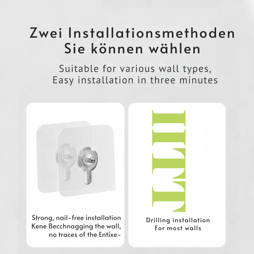 Toilettenpapierhalter mit Ablage und Box – bohrfrei montierbar