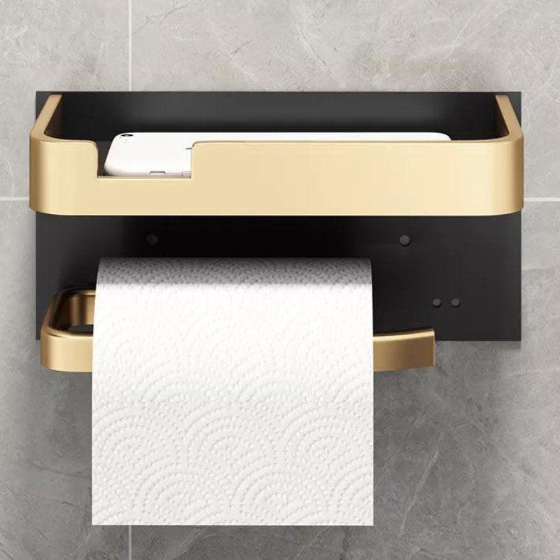 Toilettenpapierhalter mit Ablage Wandmontage Metall Badezimmer product image 7