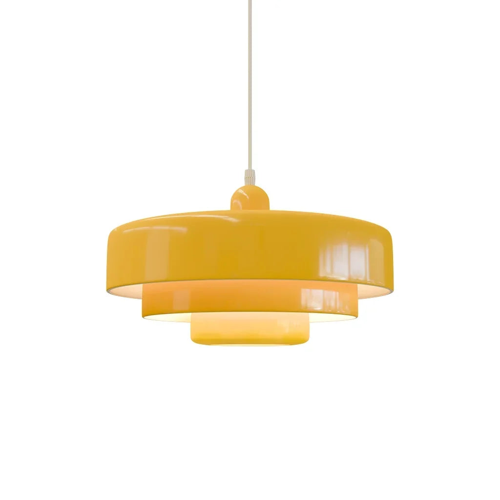 Three-Layer Disc Pendant Light in Macaron Design
