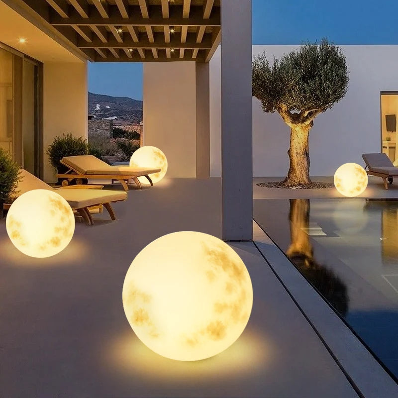 Mondförmige Gartenleuchte – stimmungsvolles Außenlicht