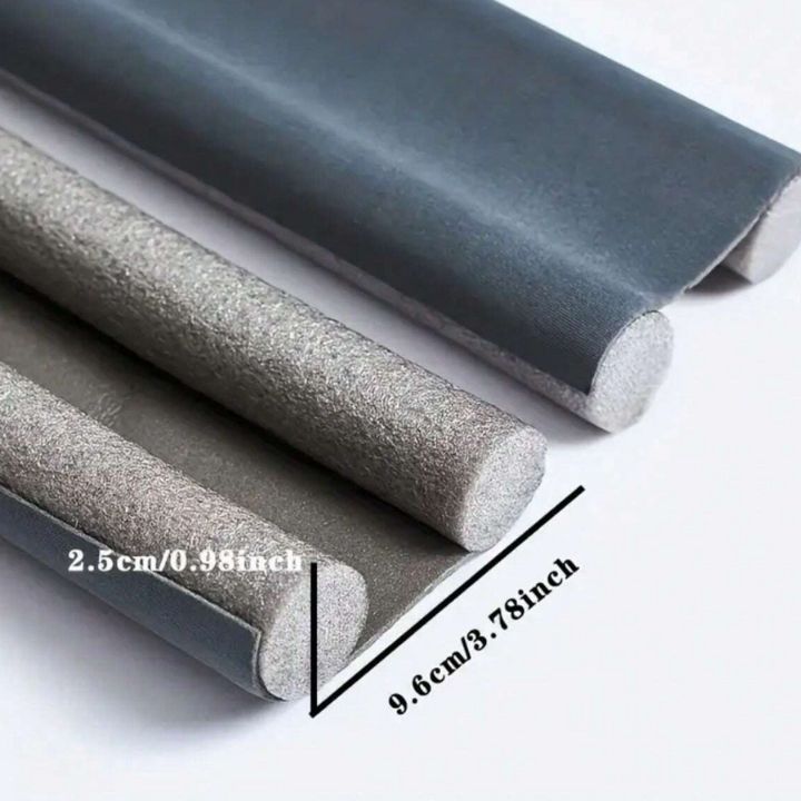 Slip-on door draft stopper - soundproofing and thermal insulation