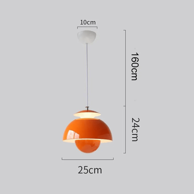 Retro ceiling light made of polished metal in the Art Deco style
