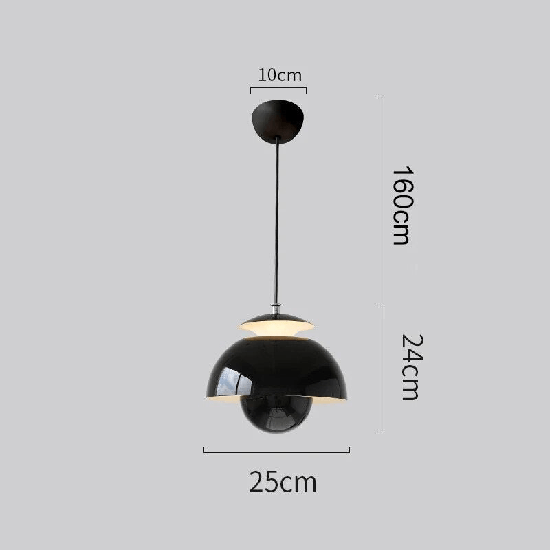 Retro ceiling light made of polished metal in the Art Deco style
