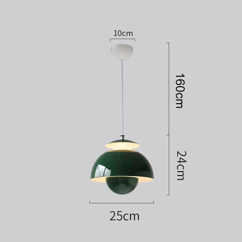 Retro ceiling light made of polished metal in the Art Deco style