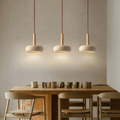 LED Hängeleuchte Japanischer Stil Naturstein Holz Warmweiß Ø15cm