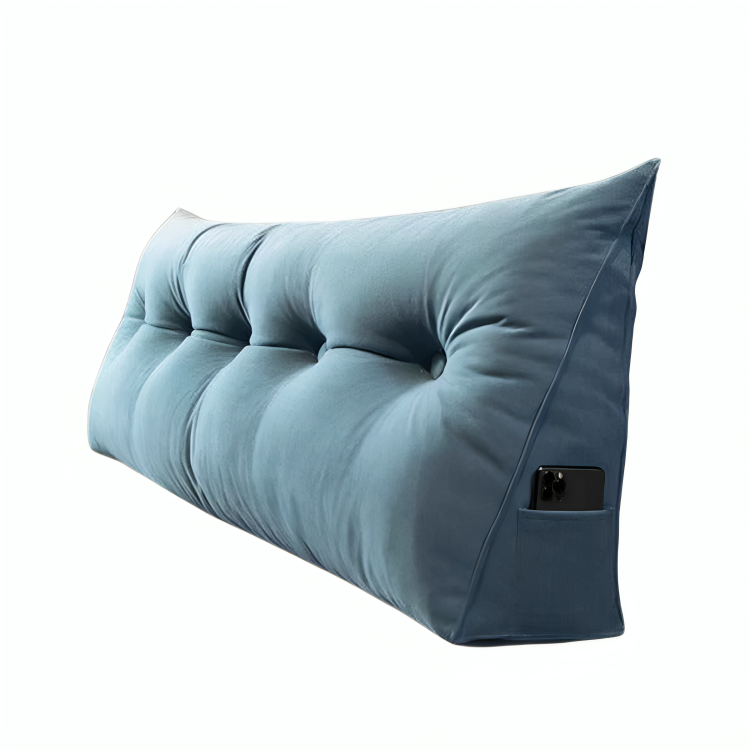 Bed pillow with backrest - ergonomic reading pillow for bed