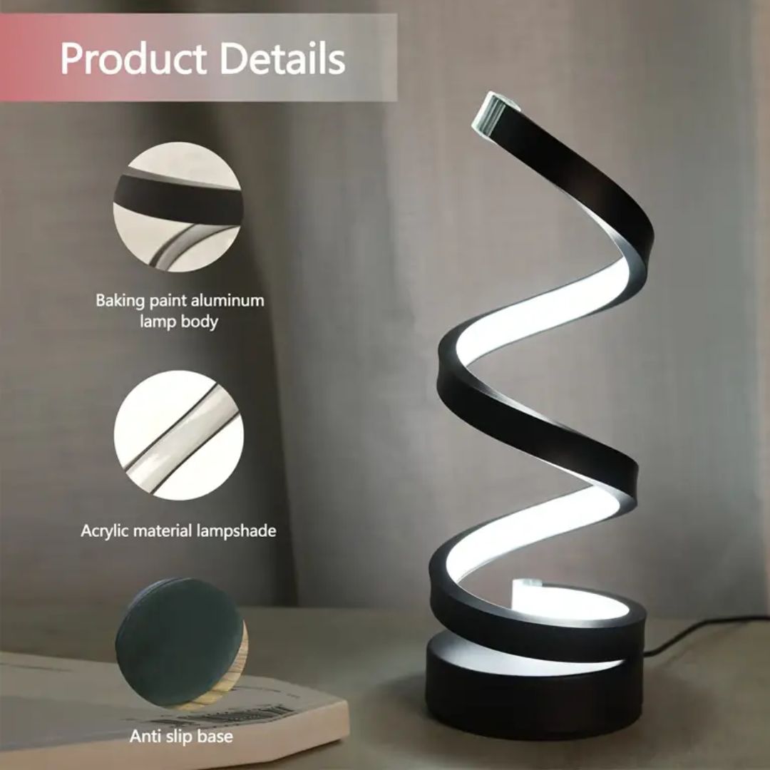 Spiral-LED-Tischlampe – Dimmbar mit Touchsteuerung product image 6
