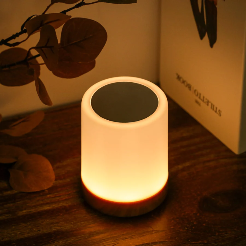 Dimmable LED night light with color-changing feature for bedrooms
