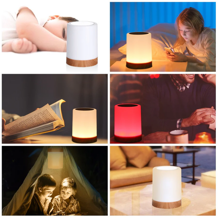 Dimmable LED night light with color-changing feature for bedrooms