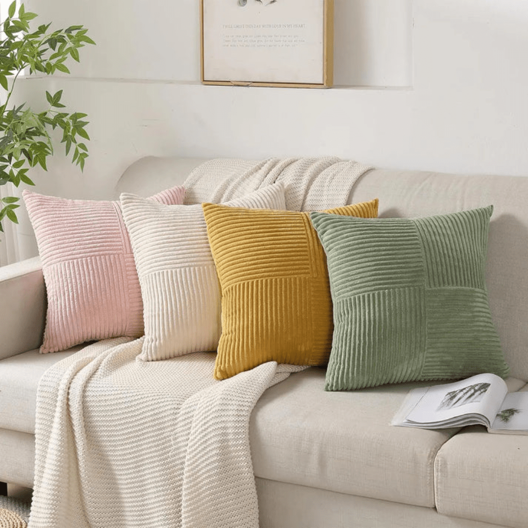 Dekokissen 45 × 45 cm für Sofa und Bett – weich und modern