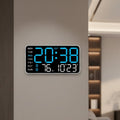 Digitale Wanduhr mit Fernbedienung, zwei Weckern und Temperaturanzeige