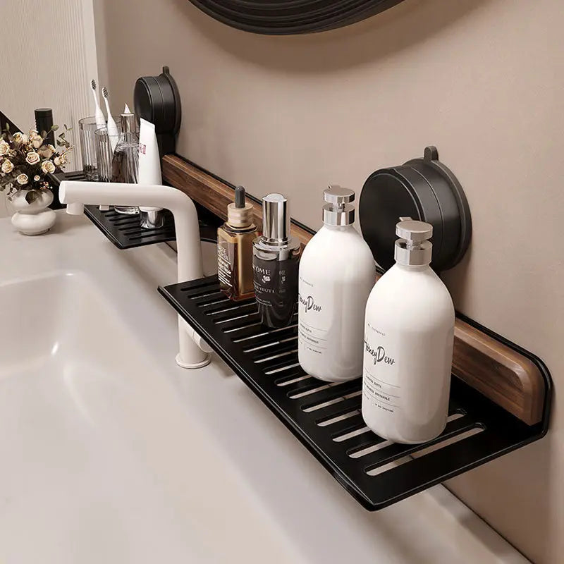 Spülbeckenregal aus Walnussholz – Ordnung ohne Bohren product image 5