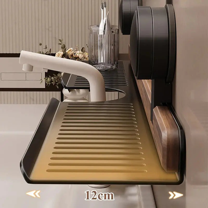 Spülbeckenregal aus Walnussholz – Ordnung ohne Bohren product image 9