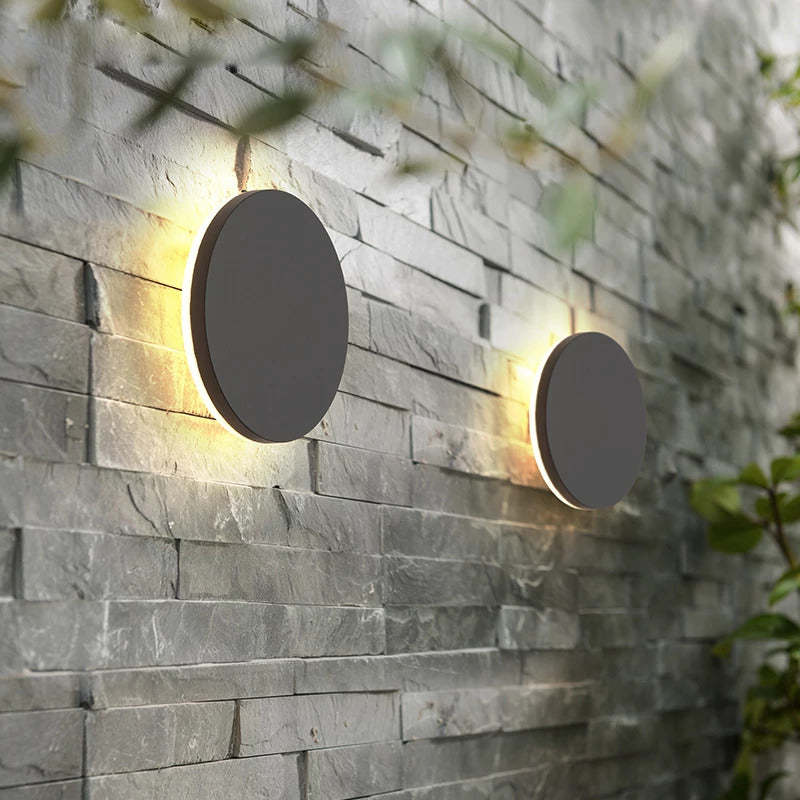 LED aluminum wall light for indoors and outdoors - minimalist