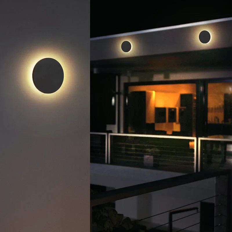 LED aluminum wall light for indoors and outdoors - minimalist