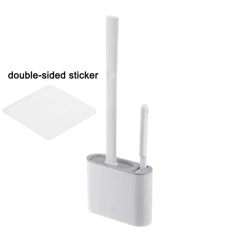 Wandmontage Toilettenbürsten-Set aus Silikon – platzsparend