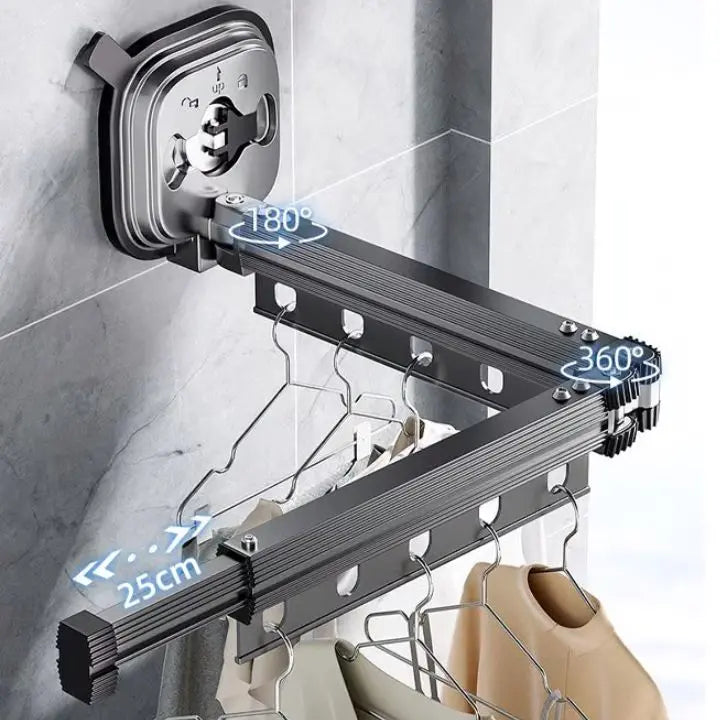Wand-Wäschetrockner ohne Bohren – Perfekt für Mietwohnungen & kleine Räume product image 6