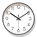 Wanduhr Skandinavisches Design – lautlos, schwarz-weiß, modern