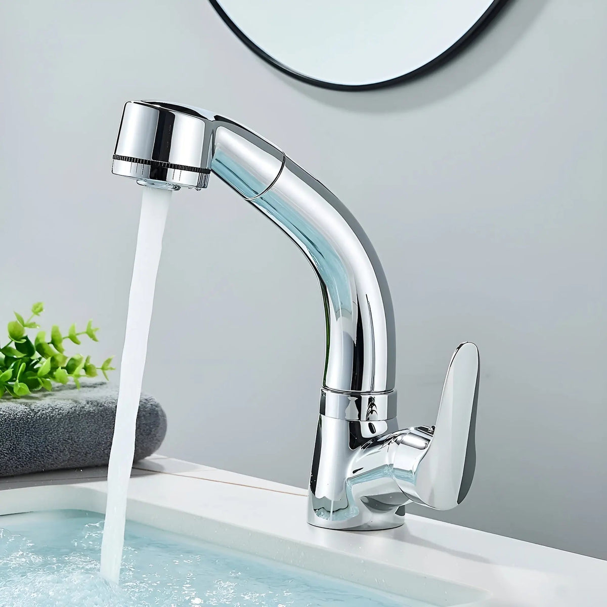 Ausziehbare Waschtischarmatur – Einhebel, matte Oberfläche product image 4