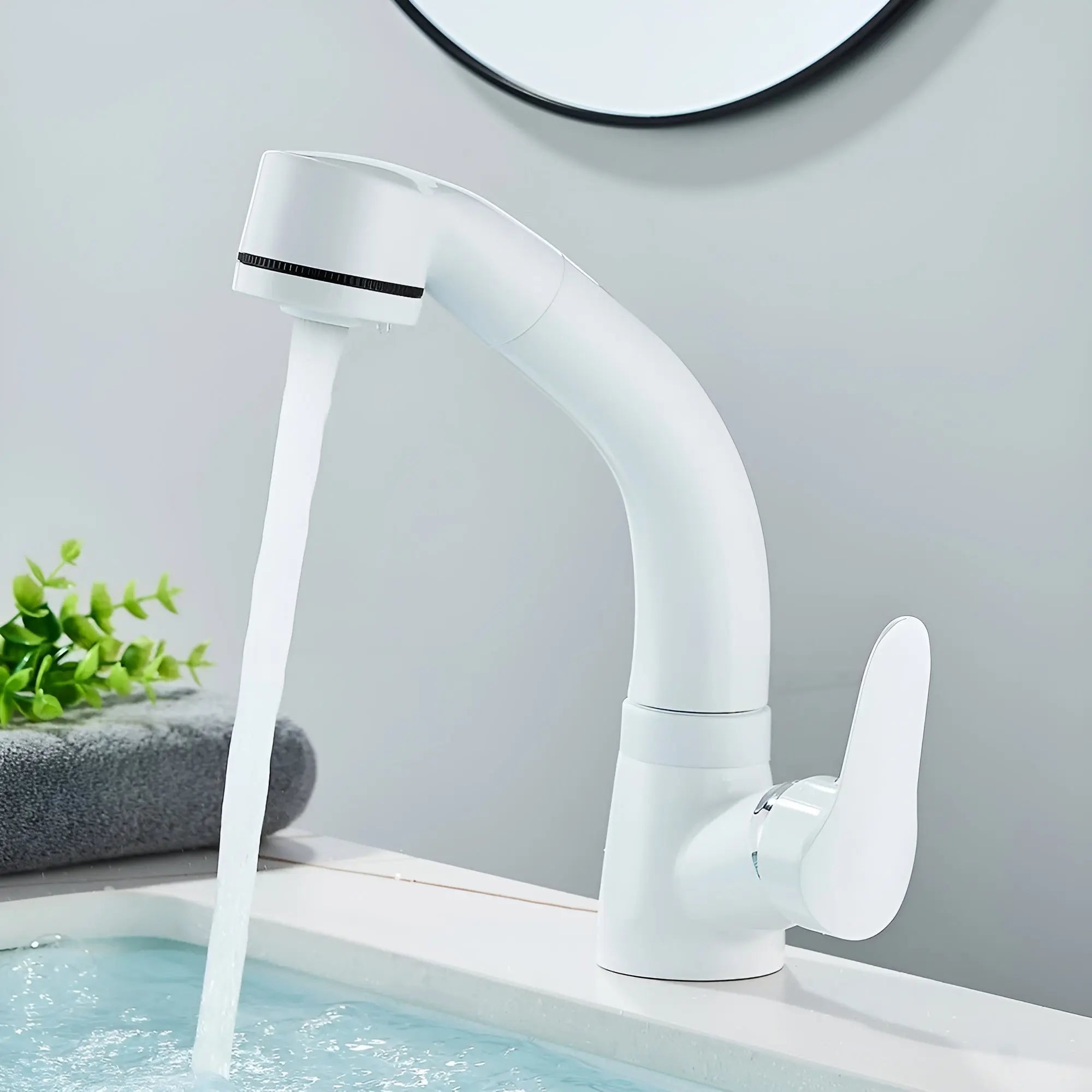 Ausziehbare Waschtischarmatur – Einhebel, matte Oberfläche product image 5