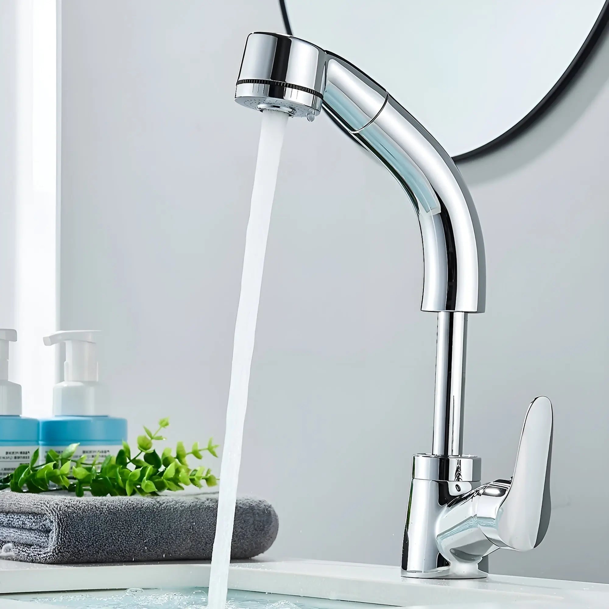 Ausziehbare Waschtischarmatur – Einhebel, matte Oberfläche product image 6