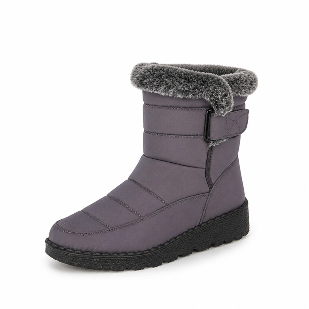Wasserdichte Damen Winterstiefel mit Plüschfutter und Rutschfester Sohle