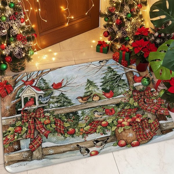 Weihnachts-Fußmatte rutschfest – festlich & schmutzabweisend