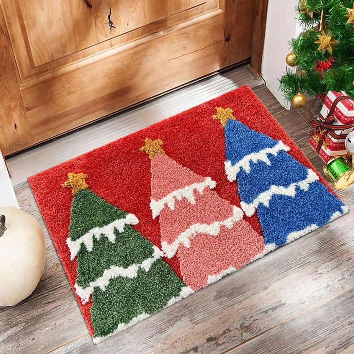 Weihnachtsfußmatte mit festlichem Design – rutschfest & wetterfest