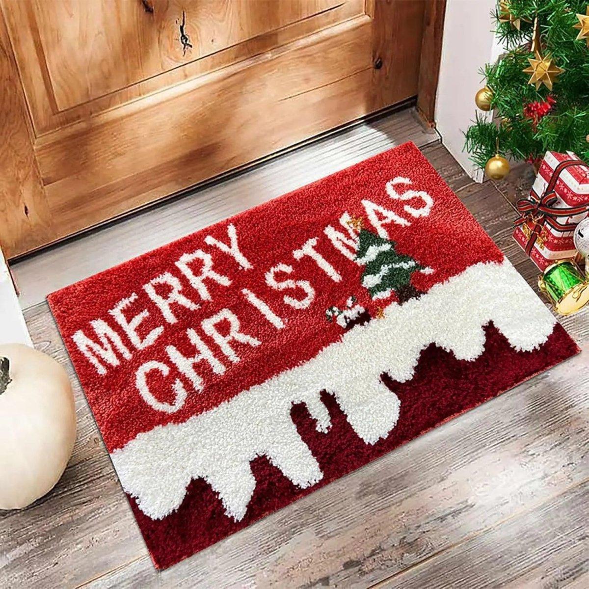 Weihnachtsfußmatte mit festlichem Design – rutschfest & wetterfest