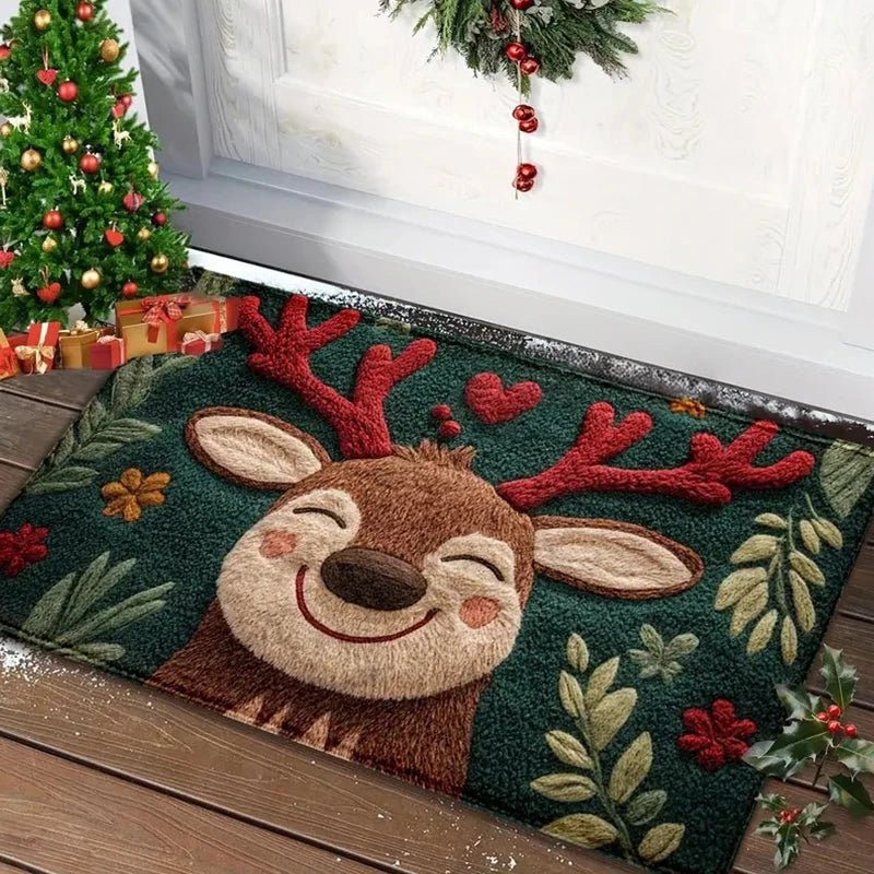 Weihnachtsfußmatte mit festlichem Design – rutschfest & wetterfest