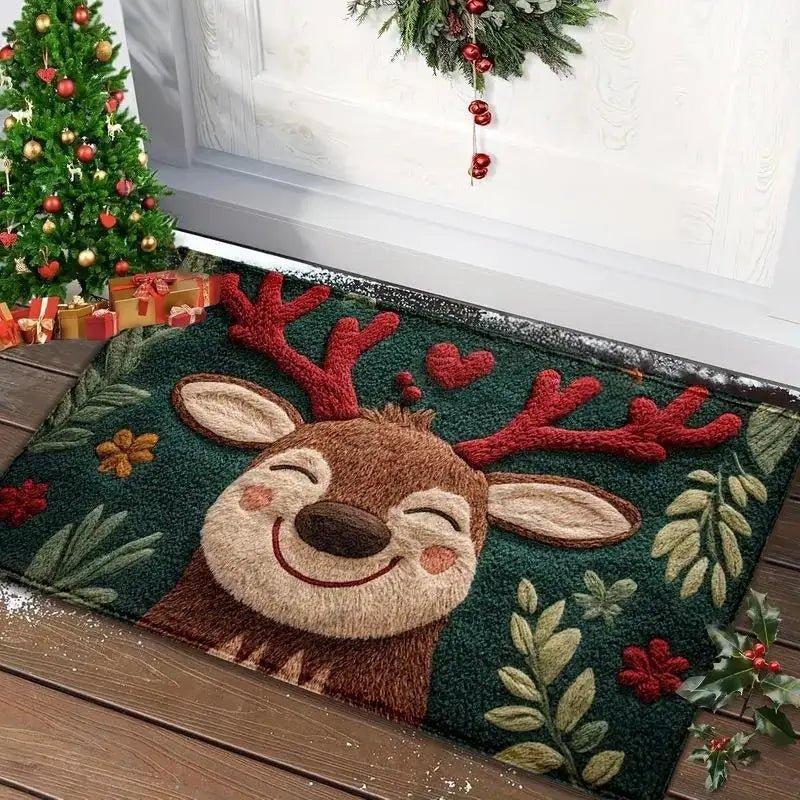 Weihnachtsfußmatte mit festlichem Design – rutschfest & wetterfest