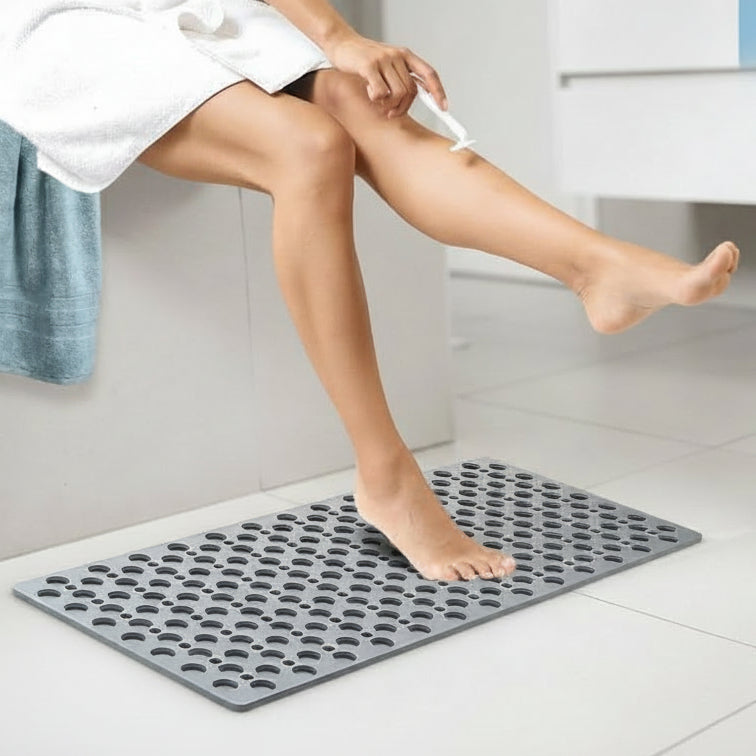 Antirutschmatte Dusche – rutschfeste Badematte mit Saugnäpfen