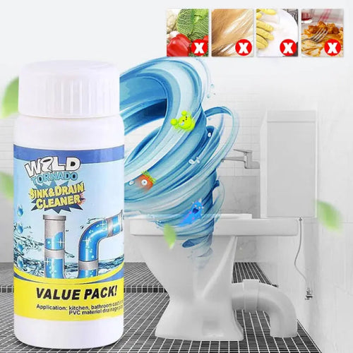 Wild Tornado Rohr- & Abflussreiniger – Gründliche Pflege für Spüle & Waschbecken (2er-Set) product image 1