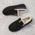 Men's wool loafers – warm sheepskin slippers for winter