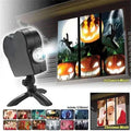 Holografischer Halloween Projektor mit Projektionsleinwand & 12 Videos