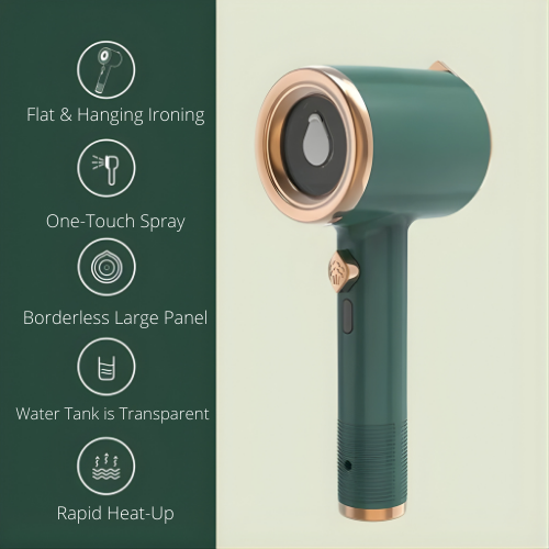 Compact Travel Iron with Steam Function for On-the-Go Use