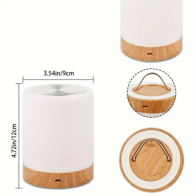 Dimmable LED night light with color-changing feature for bedrooms