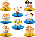 Oktoberfest Tischdekoration Honigwaben-Set mit bayerischen Motiven