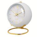 Analog table clock with luminous hands – Scandinavian design